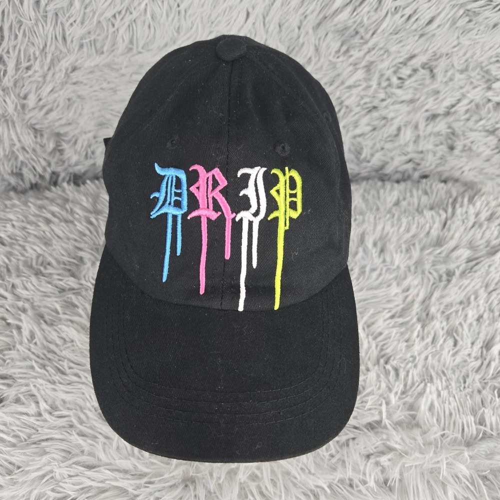 Black Jack Drip OSFM Black Cotton Tuck Strap With Buckle‎ Basbeall Cap
